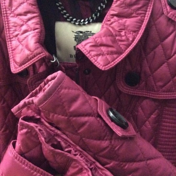 Burberry London Quilted Jacket Belted Motorcycle 4 - Picture 8 of 8